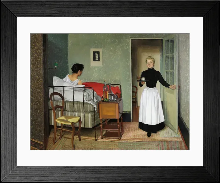 Framed Print : The sick, 1892. Creator: Vallotton, Felix Edouard (1865-1925) Framed Print : The sick, 1892. Creator: Vallotton, Felix Edouard (1865-1925)