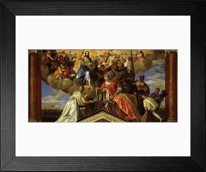 Framed Print : Sebastiano Venier giving thanks to the Redeemer after the Battle of Lepanto, 1582. Creator: Veronese, Paolo (1528-1588) Framed Print : Sebastiano Venier giving thanks to the Redeemer after the Battle of Lepanto, 1582. Creator: Veronese, Paolo (1528-1588)