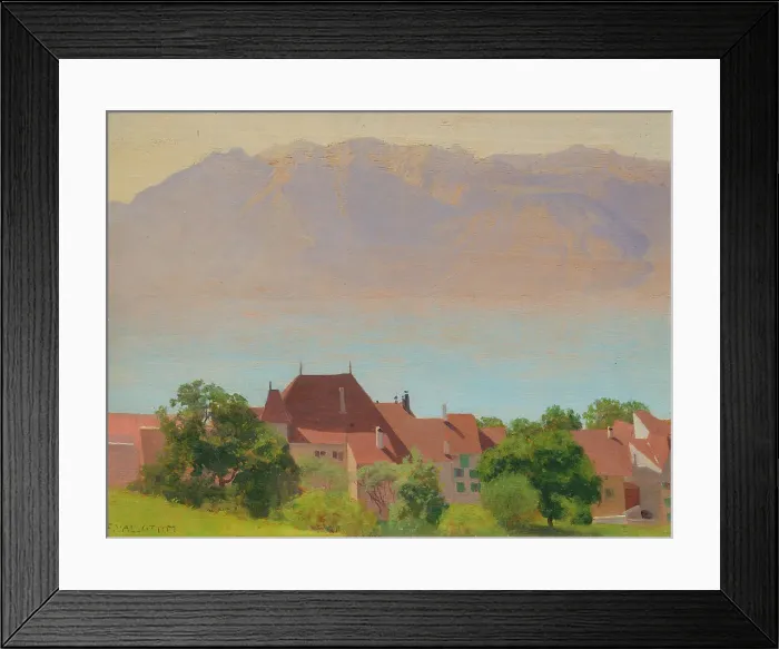 Framed Print : Lac Léman (Lake Geneva), c1892. Creator: Vallotton, Felix Edouard (1865-1925)