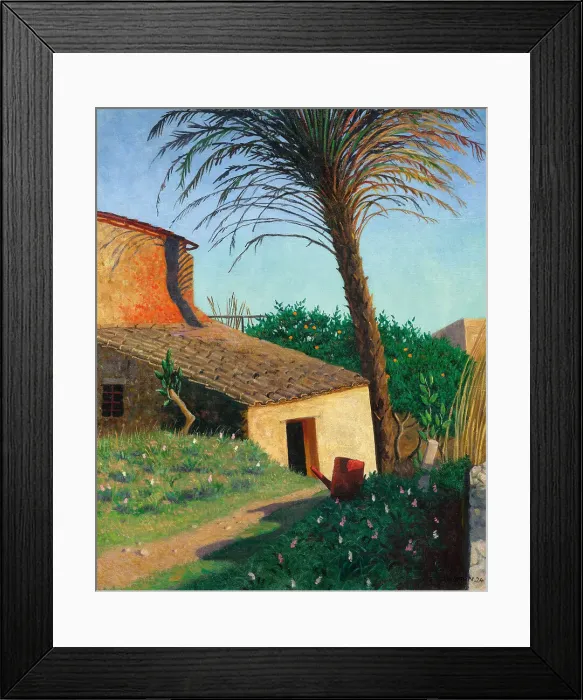 Framed Print : Cagnes. The palm tree, 1924. Creator: Vallotton, Felix Edouard (1865-1925) Framed Print : Cagnes. The palm tree, 1924. Creator: Vallotton, Felix Edouard (1865-1925)