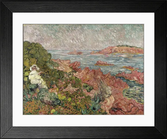 Framed Print : The coast at Anthéor, 1900s. Creator: Valtat, Louis (1869-1952) Framed Print : The coast at Anthéor, 1900s. Creator: Valtat, Louis (1869-1952)