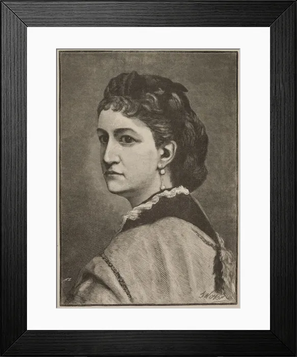 Framed Print : Portrait of Countess Delfina Potocka, née Komar (1807-1877). Creator: Zajkowski, Andrzej (1851-1914) Framed Print : Portrait of Countess Delfina Potocka, née Komar (1807-1877). Creator: Zajkowski, Andrzej (1851-1914)