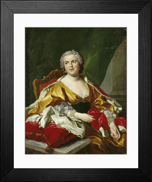 Framed Print : Louise Élisabeth of France (1727-1759), Duchess of Parma, 1750s. Creator: Van Loo, Louis Michel (1707-1771) Framed Print : Louise Élisabeth of France (1727-1759), Duchess of Parma, 1750s. Creator: Van Loo, Louis Michel (1707-1771)