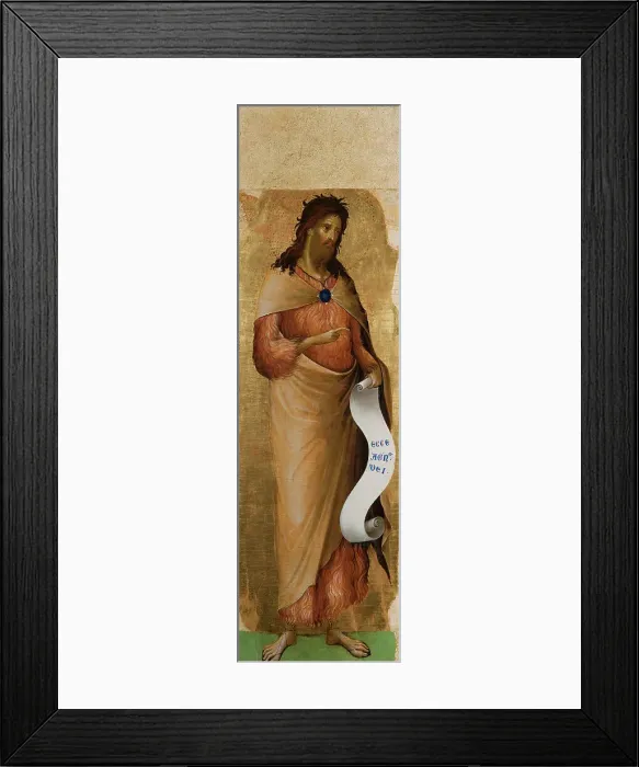 Framed Print : Saint John the Baptist, c1340-1345. Creator: Veneziano, Paolo (ca 1330-ca 1360) Framed Print : Saint John the Baptist, c1340-1345. Creator: Veneziano, Paolo (ca 1330-ca 1360)