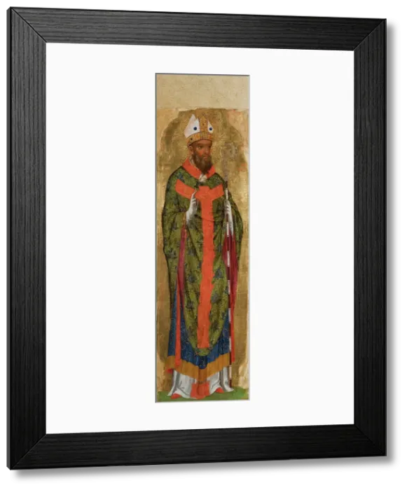 Framed Print : Saint Ambrose, Archbishop of Milan, c1340-1345. Creator: Veneziano, Paolo (ca 1330-ca 1360) Framed Print : Saint Ambrose, Archbishop of Milan, c1340-1345. Creator: Veneziano, Paolo (ca 1330-ca 1360)