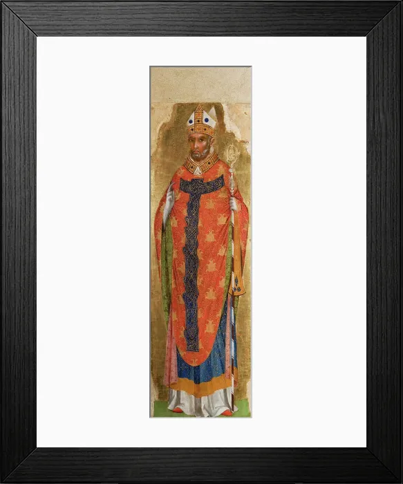 Framed Print : Saint Augustine, c1340-1345. Creator: Veneziano, Paolo (ca 1330-ca 1360) Framed Print : Saint Augustine, c1340-1345. Creator: Veneziano, Paolo (ca 1330-ca 1360)