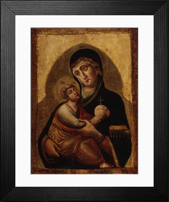 Framed Print : Virgin and child, 15th century. Creator: Vivarini, Alvise (ca. 1446-ca. 1505) Framed Print : Virgin and child, 15th century. Creator: Vivarini, Alvise (ca. 1446-ca. 1505)