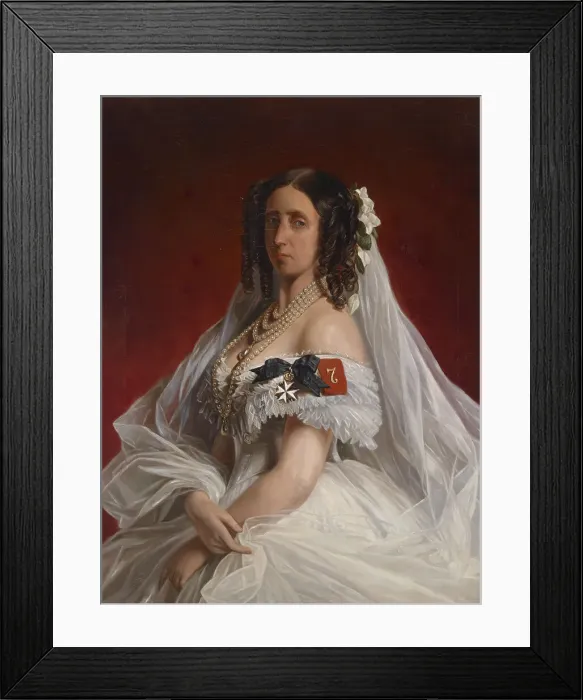 Framed Print : Princess Marie of Saxe-Weimar-Eisenach (1808-1877), Princess of Prussia. Creator: Winterhalter, Franz Xavier (1805-1873) Framed Print : Princess Marie of Saxe-Weimar-Eisenach (1808-1877), Princess of Prussia. Creator: Winterhalter, Franz Xavier (1805-1873)
