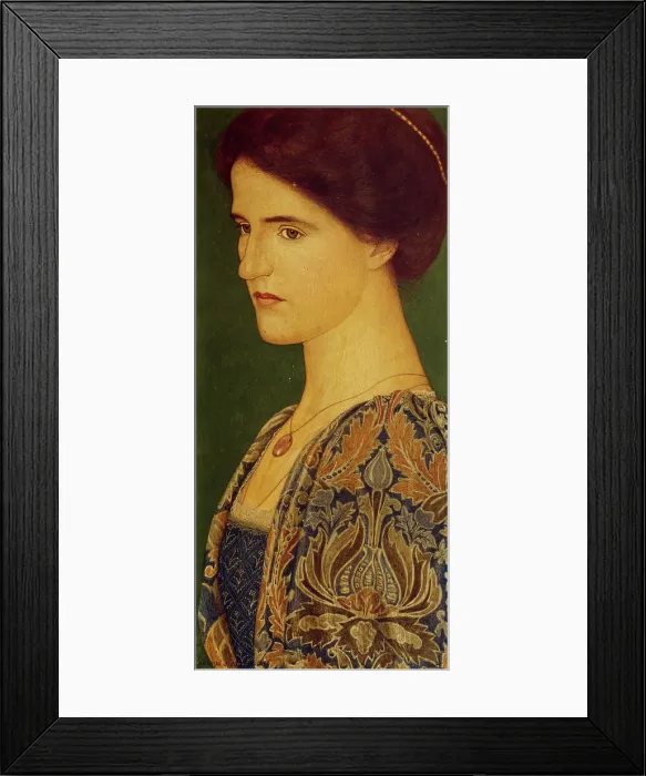 Framed Print : Fiammetta (Portrait of Georgie Gaskin), 1898. Creator: Arthur Joseph Gaskin Framed Print : Fiammetta (Portrait of Georgie Gaskin), 1898. Creator: Arthur Joseph Gaskin