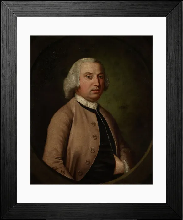 Framed Print : Portrait of Sampson Lloyd II, 1745-1750. Creator: Unknown Framed Print : Portrait of Sampson Lloyd II, 1745-1750. Creator: Unknown
