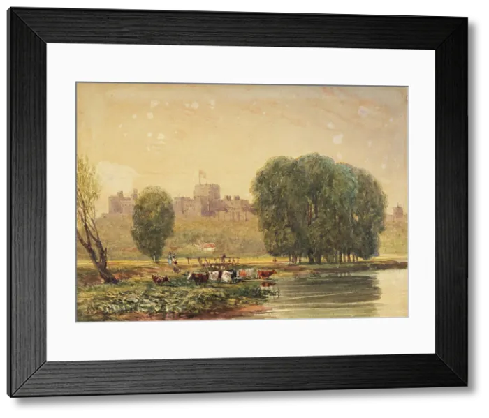 Framed Print : Windsor Castle, 1834. Creator: David Cox the Elder