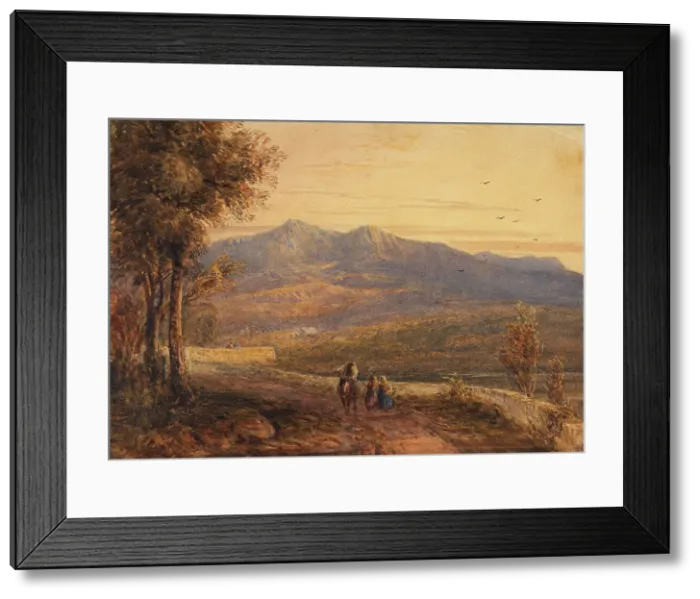 Framed Print : Cader Idris - Sunset, 1837. Creator: David Cox the Elder Framed Print : Cader Idris - Sunset, 1837. Creator: David Cox the Elder