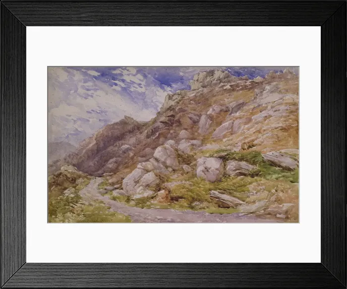 Framed Print : View near Bettws-y-Coed, 1846. Creator: David Cox the Elder Framed Print : View near Bettws-y-Coed, 1846. Creator: David Cox the Elder
