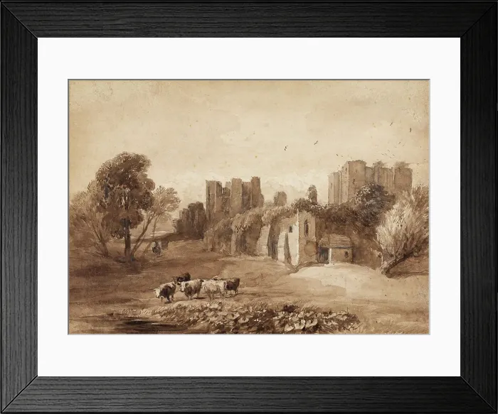 Framed Print : Kenilworth Castle From The East, 1831-40. Creator: David Cox the Elder Framed Print : Kenilworth Castle From The East, 1831-40. Creator: David Cox the Elder