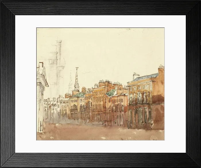 Framed Print : Study of a Street, c1840s. Creator: David Cox the Elder