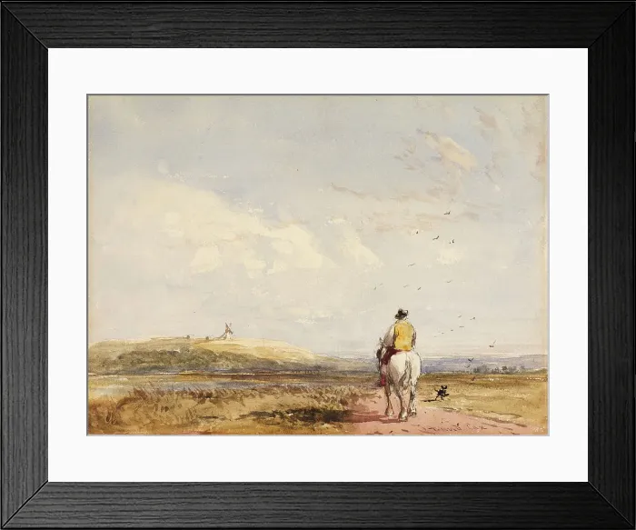 Framed Print : Going to the Mill, 1832-38. Creator: David Cox the Elder Framed Print : Going to the Mill, 1832-38. Creator: David Cox the Elder