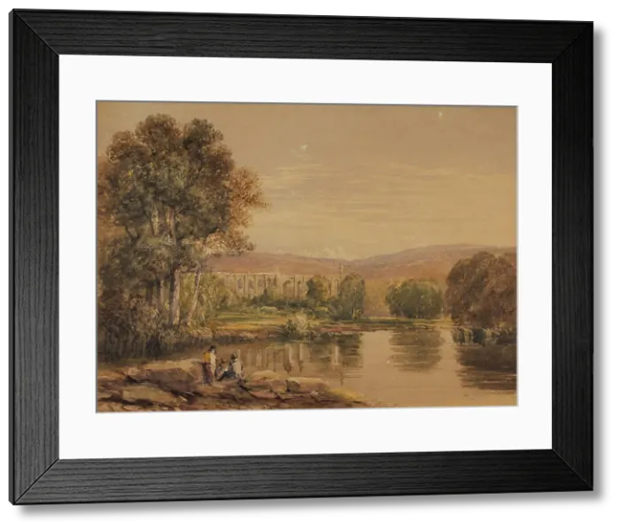 Framed Print : Bolton Abbey, Yorkshire, 1841-44. Creator: David Cox the Elder Framed Print : Bolton Abbey, Yorkshire, 1841-44. Creator: David Cox the Elder