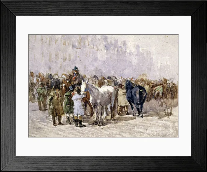 Framed Print : The Birmingham Horse Fair, 1841-49. Creator: David Cox the Elder Framed Print : The Birmingham Horse Fair, 1841-49. Creator: David Cox the Elder