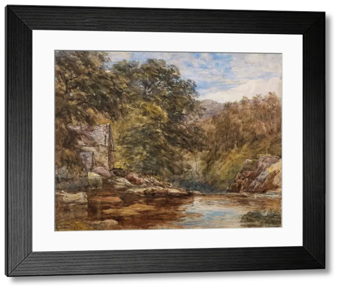Framed Print : Pandy Mill, Bettws-y-Coed, 1840-1856. Creator: David Cox the Elder Framed Print : Pandy Mill, Bettws-y-Coed, 1840-1856. Creator: David Cox the Elder