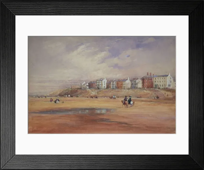 Framed Print : Blackpool Beach, 1840. Creator: David Cox the Elder Framed Print : Blackpool Beach, 1840. Creator: David Cox the Elder