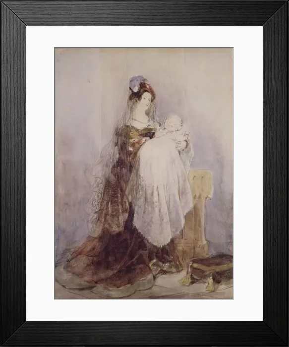 Framed Print : The Christening, 1830-1832. Creator: David Cox the Elder Framed Print : The Christening, 1830-1832. Creator: David Cox the Elder