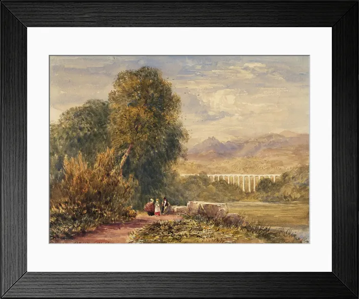 Framed Print : Chirk Aqueduct, 1833. Creator: David Cox the Elder Framed Print : Chirk Aqueduct, 1833. Creator: David Cox the Elder