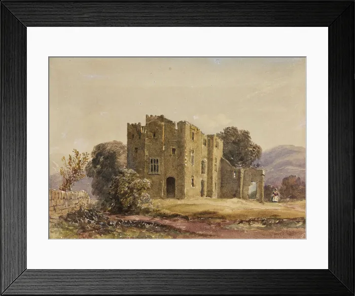 Framed Print : Bardon Tower, c1840s. Creator: David Cox the Elder Framed Print : Bardon Tower, c1840s. Creator: David Cox the Elder