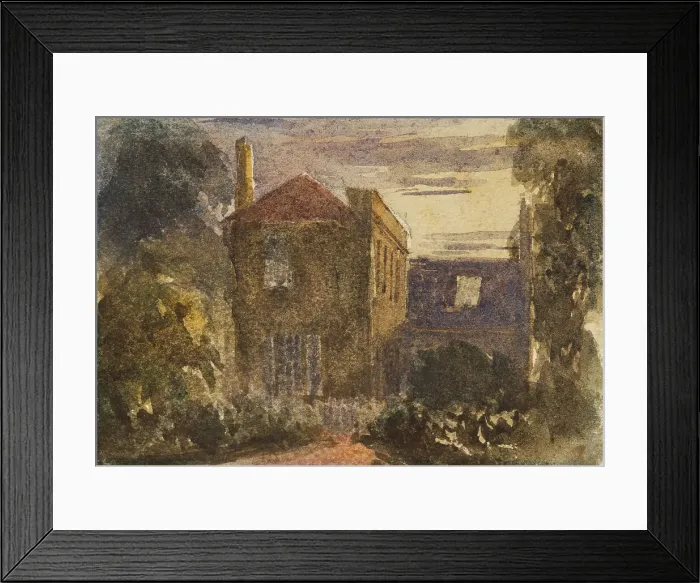 Framed Print : The Artist's Home at Harborne, c1840s. Creator: David Cox the Elder Framed Print : The Artist's Home at Harborne, c1840s. Creator: David Cox the Elder
