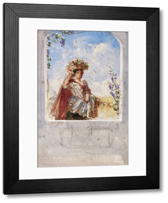 Framed Print : The Four Seasons - Summer, 1849. Creator: David Cox the Elder Framed Print : The Four Seasons - Summer, 1849. Creator: David Cox the Elder