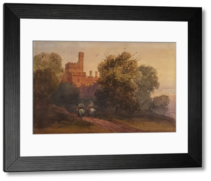 Framed Print : Haddon Hall, c1830s. Creator: David Cox the Elder Framed Print : Haddon Hall, c1830s. Creator: David Cox the Elder
