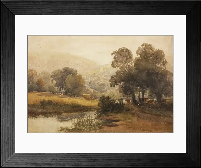Framed Print : Landscape in Wales, c1820s. Creator: David Cox the Elder Framed Print : Landscape in Wales, c1820s. Creator: David Cox the Elder