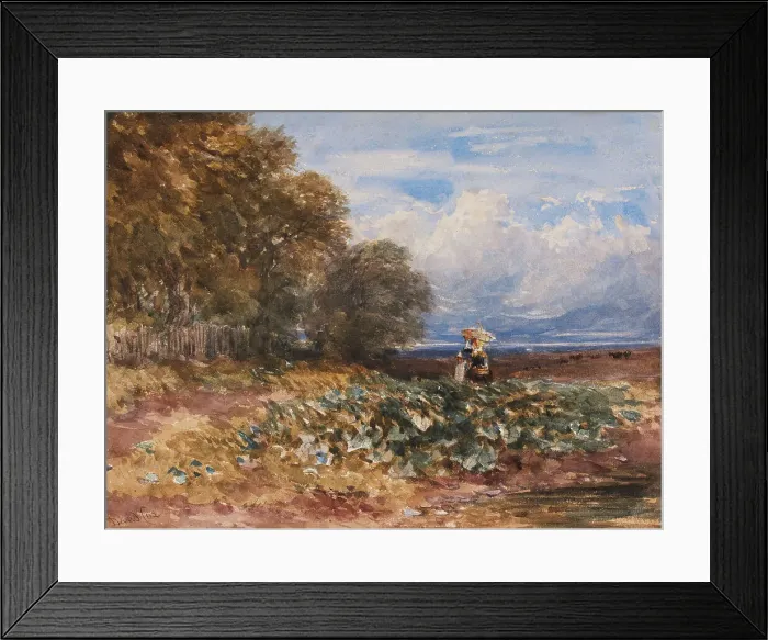 Framed Print : The Edge of the Wood, c1830s. Creator: David Cox the Elder Framed Print : The Edge of the Wood, c1830s. Creator: David Cox the Elder