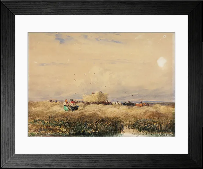 Framed Print : The Hayfield, 1832. Creator: David Cox the Elder Framed Print : The Hayfield, 1832. Creator: David Cox the Elder
