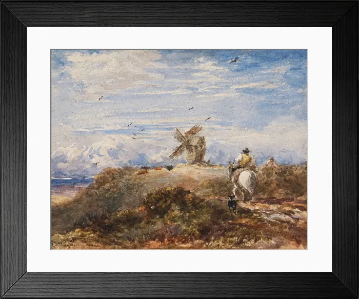Framed Print : Going to the Mill, 1848. Creator: David Cox the Elder Framed Print : Going to the Mill, 1848. Creator: David Cox the Elder