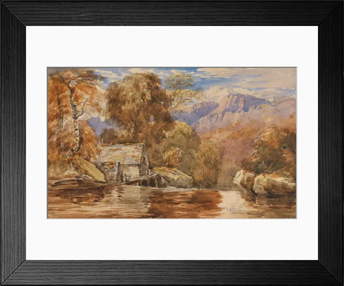 Framed Print : Pandy Mill, North Wales, c1820s. Creator: David Cox the Elder Framed Print : Pandy Mill, North Wales, c1820s. Creator: David Cox the Elder