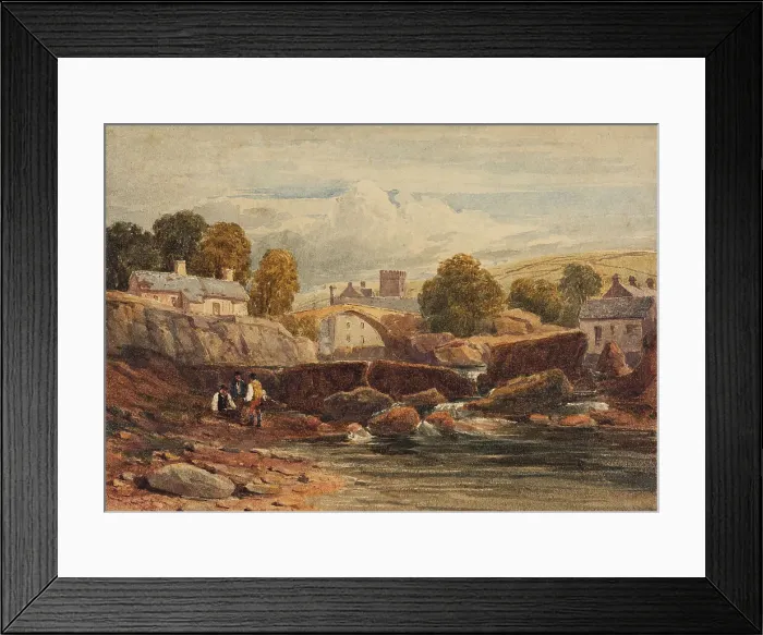 Framed Print : Rhayader, Radnorshire, c1820s. Creator: David Cox the Elder Framed Print : Rhayader, Radnorshire, c1820s. Creator: David Cox the Elder