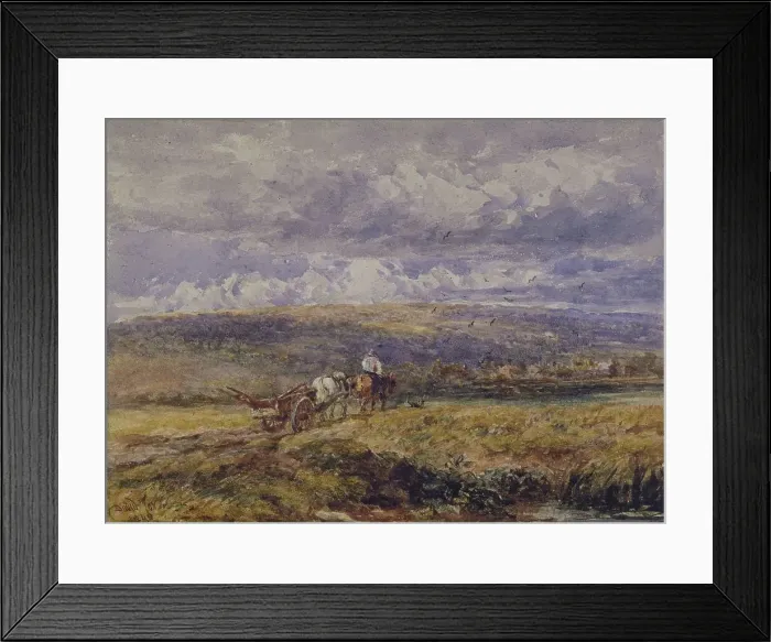 Framed Print : Carting Home the Plough, 1848. Creator: David Cox the Elder Framed Print : Carting Home the Plough, 1848. Creator: David Cox the Elder