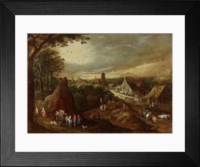 Framed Print : Autumn, c.1605-1610. Creators: Joos de Momper, the younger, Workshop of Jan Brueghel the Elder Framed Print : Autumn, c.1605-1610. Creators: Joos de Momper, the younger, Workshop of Jan Brueghel the Elder