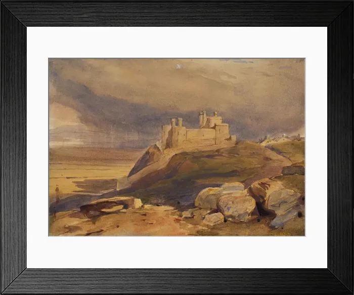 Framed Print : Harlech Castle, 1825-40. Creator: Unknown Framed Print : Harlech Castle, 1825-40. Creator: Unknown