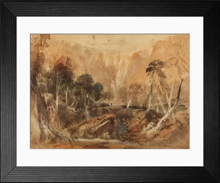 Framed Print : Landscape Fantasy, 1845-55. Creator: David Cox the Elder Framed Print : Landscape Fantasy, 1845-55. Creator: David Cox the Elder
