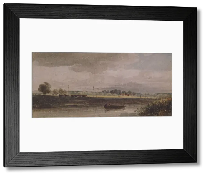 Framed Print : River Scene [undated], c1820s. Creator: David Cox the Elder