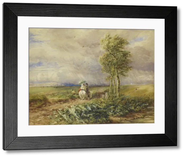 Framed Print : Sun, Wind and Rain, 1845. Creator: David Cox the Elder Framed Print : Sun, Wind and Rain, 1845. Creator: David Cox the Elder