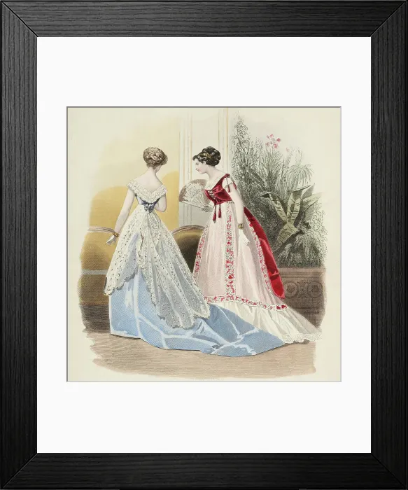 Framed Print : Bow-Bells, Paris Fashions, 1868. Creator: Unknown Framed Print : Bow-Bells, Paris Fashions, 1868. Creator: Unknown