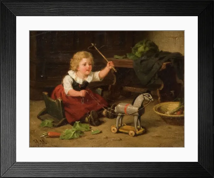 Framed Print : Childhood, 1850-1900. Creator: Hermann Sondermann Framed Print : Childhood, 1850-1900. Creator: Hermann Sondermann