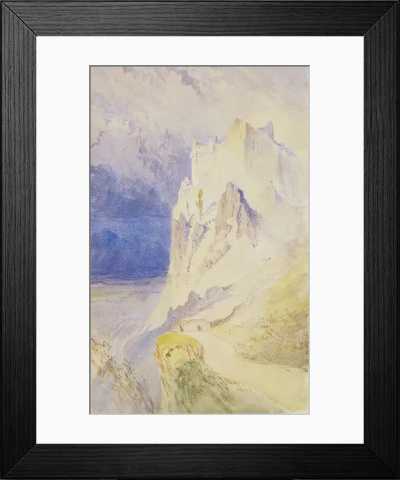Framed Print : Dumbarton Castle, 1838. Creator: John Ruskin Framed Print : Dumbarton Castle, 1838. Creator: John Ruskin