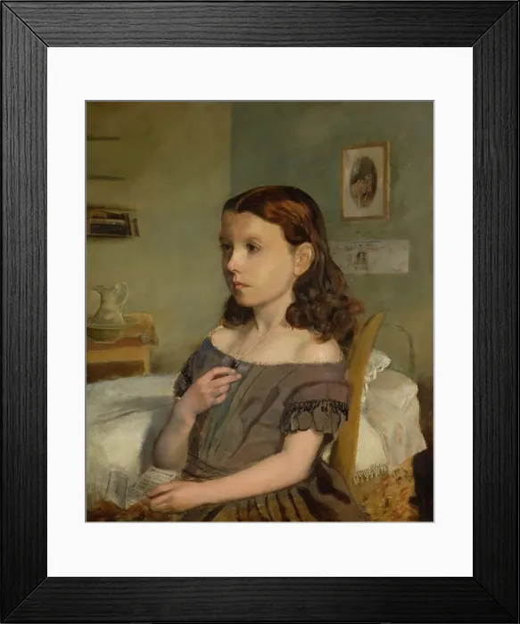 Framed Print : Portrait of Ellen Bennett, undated, (late 19th-early 20th century). Creator: Edward R Taylor