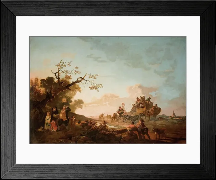 Framed Print : Hampstead Heath, Summer, 1787. Creator: Philip James de Loutherbourg Framed Print : Hampstead Heath, Summer, 1787. Creator: Philip James de Loutherbourg