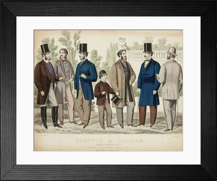 Framed Print : Gazette of Fashion, 1865. Creator: Unknown Framed Print : Gazette of Fashion, 1865. Creator: Unknown
