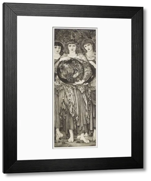 Framed Print : Dalziels Bible Gallery - The Days of Creation - The Third Day, c1860s, (1900). Creator: Unknown Framed Print : Dalziels Bible Gallery - The Days of Creation - The Third Day, c1860s, (1900). Creator: Unknown