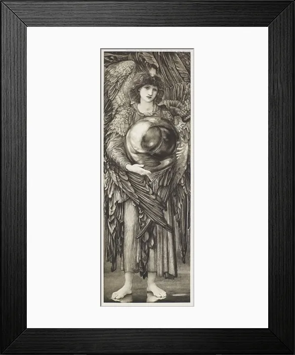 Framed Print : Dalziels Bible Gallery - The Days of Creation - The First Day, c1860s, (1900). Creator: Unknown Framed Print : Dalziels Bible Gallery - The Days of Creation - The First Day, c1860s, (1900). Creator: Unknown